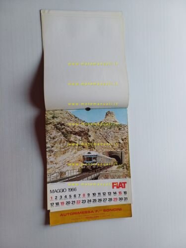 FIAT calendario 1966 italiano originale completo