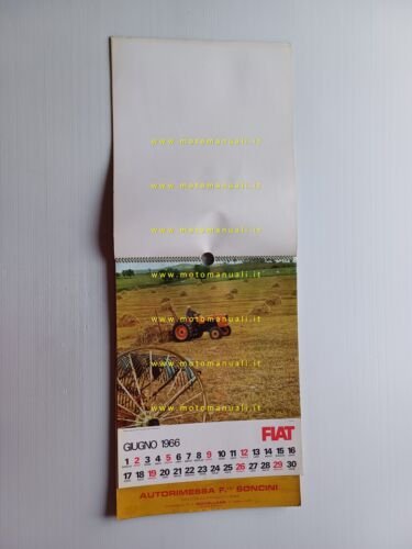 FIAT calendario 1966 italiano originale completo