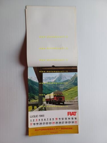 FIAT calendario 1966 italiano originale completo