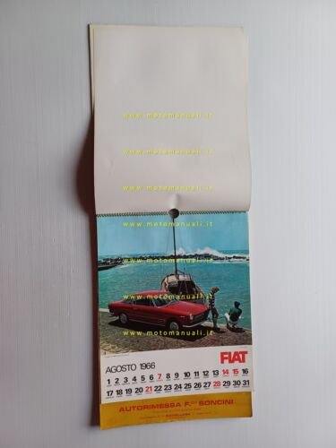 FIAT calendario 1966 italiano originale completo