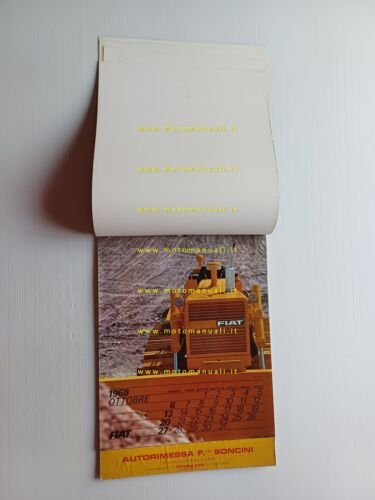FIAT calendario 1968 italiano originale completo Dino