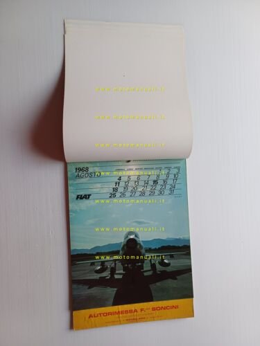 FIAT calendario 1968 italiano originale completo Dino
