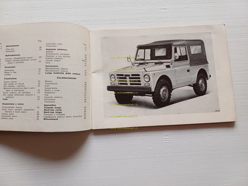 FIAT Campagnola 1107 A 1976 manuale uso manutenzione libretto originale