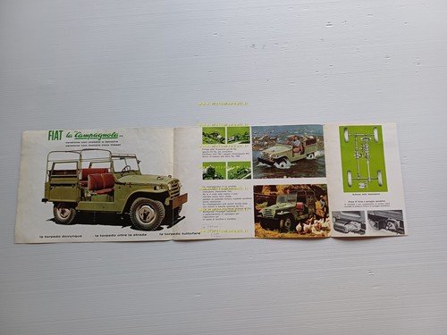 Fiat Campagnola Benzina - Diesel 1954 circa depliant originale italiano