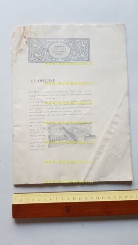 Fiat catalogo 1914 depliant originale italiano