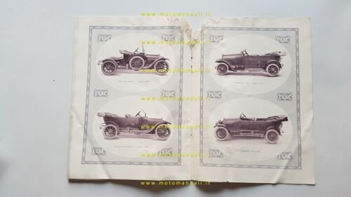 Fiat catalogo 1914 depliant originale italiano