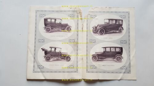 Fiat catalogo 1914 depliant originale italiano