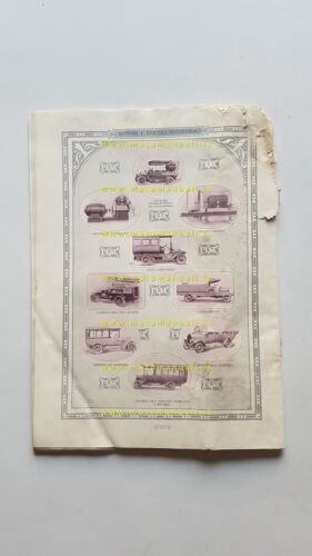 Fiat catalogo 1914 depliant originale italiano