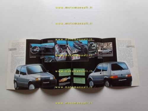 Fiat Cinquecento modelli 1992-93 depliant originale italiano
