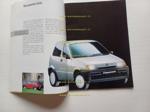 Fiat Cinquecento modelli 1994 depliant originale italiano