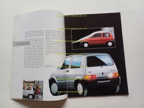 Fiat Cinquecento modelli 1994 depliant originale italiano