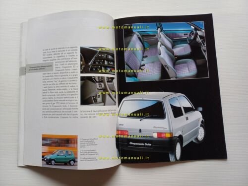 Fiat Cinquecento modelli 1994 depliant originale italiano