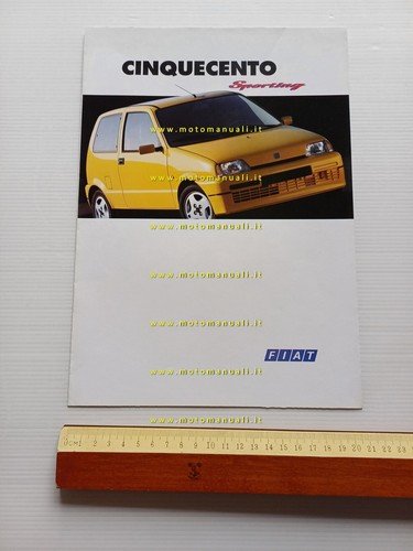 Fiat Cinquecento Sporting 1994 depliant italiano originale