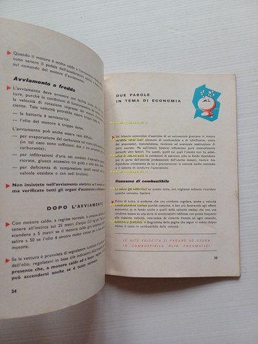 Fiat Consigli agli Utenti 1961 manuale sussidiario originale italiano