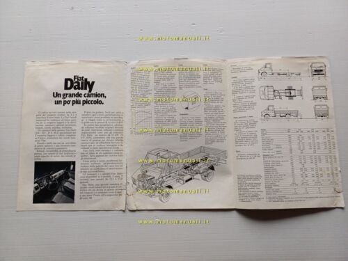Fiat Daily autocarri 30.8-32.8-35.8-40.8 depliant originale italiano