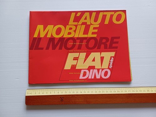 Fiat Dino 2.0 Spider 1968 depliant italiano originale