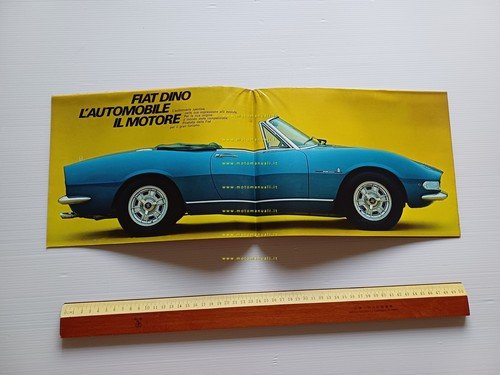 Fiat Dino 2.0 Spider 1968 depliant italiano originale