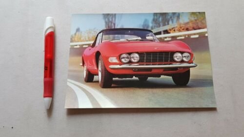 Fiat Dino Spider cartolina pubblicitaria auto originale no depliant brochure