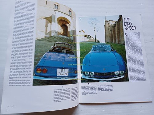 Fiat Dino Spider Coupè 2.0-2.4 Allegato rivista GT Granturismo 1988