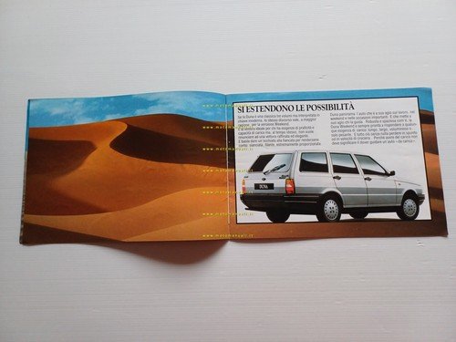 Fiat Duna - Duna Weekend 1987 depliant italiano originale