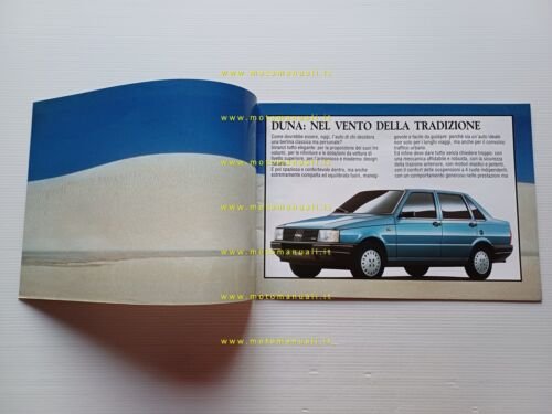 Fiat Duna 1986 depliant italiano originale