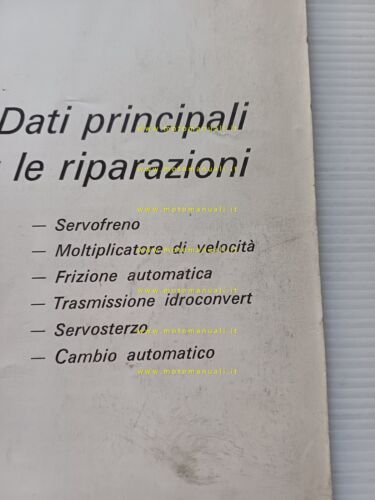 FIAT Idroconvert-Friz.Autom. etc 1973 manuale officina dati riparazione