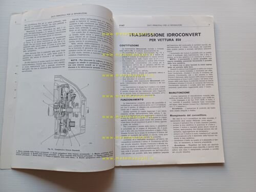 FIAT Idroconvert-Friz.Autom. etc 1973 manuale officina dati riparazione