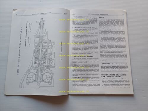 FIAT Idroconvert-Friz.Autom. etc 1973 manuale officina dati riparazione