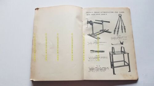 Fiat manuale officina autocarri Diesel 1934 originale owner's manual