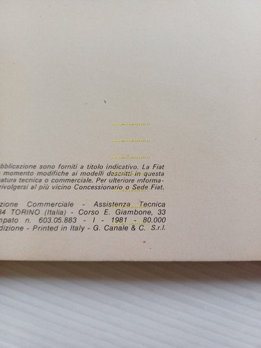 Fiat Panda 30 - 45 1981 guida rapida manuale uso …