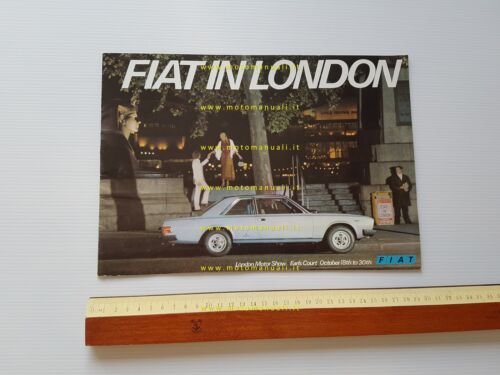 FIAT produzione modelli 1972 depliant inglese originale