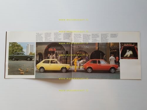 FIAT produzione modelli 1972 depliant inglese originale