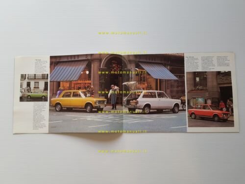 FIAT produzione modelli 1972 depliant inglese originale