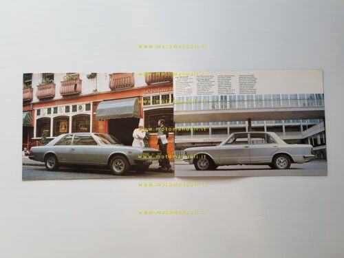 FIAT produzione modelli 1972 depliant inglese originale