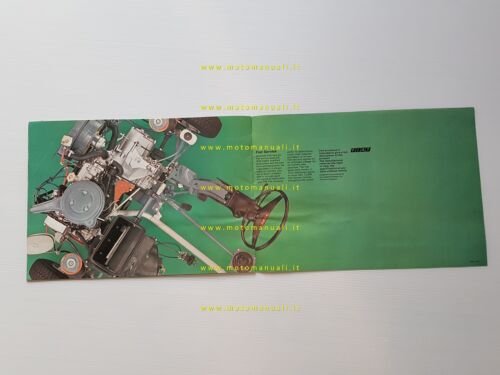 FIAT produzione modelli 1972 depliant inglese originale