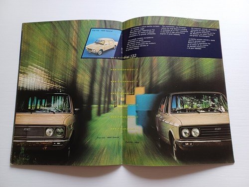 Fiat produzione modelli 1972 depliant originale italiano
