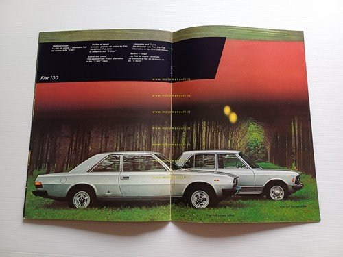 Fiat produzione modelli 1972 depliant originale italiano