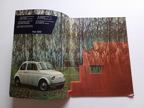 Fiat produzione modelli 1972 depliant originale italiano