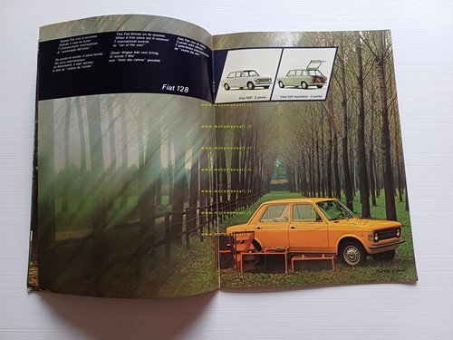 Fiat produzione modelli 1972 depliant originale italiano