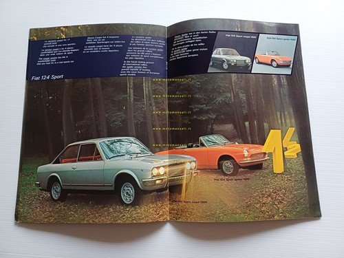 Fiat produzione modelli 1972 depliant originale italiano