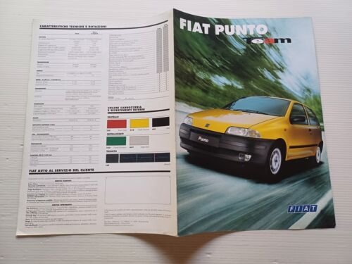 Fiat Punto Team 1996 depliant italiano originale