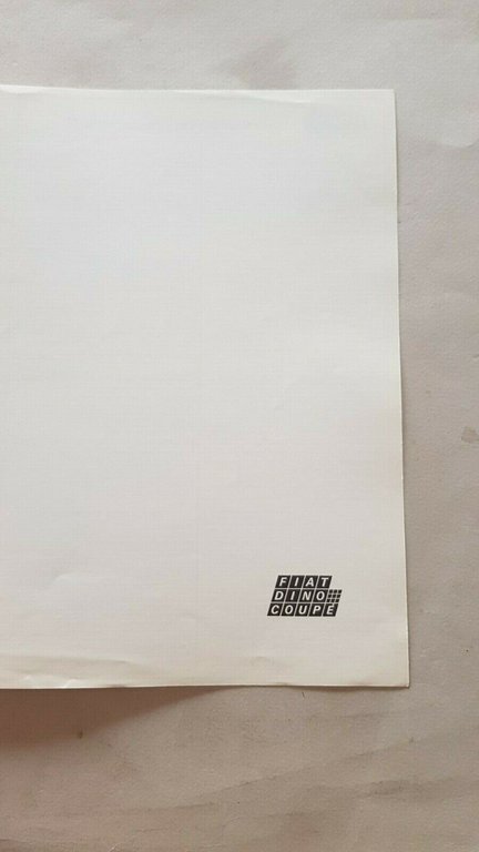 FIAT raccolta schede tecniche modelli auto 1968 opuscolo stampa Salone …