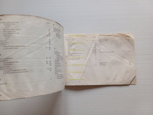 Fiat Regata 1983 manuale uso manutenzione originale TESTO TEDESCO