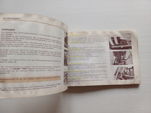 Fiat Regata 1983 manuale uso manutenzione originale TESTO TEDESCO