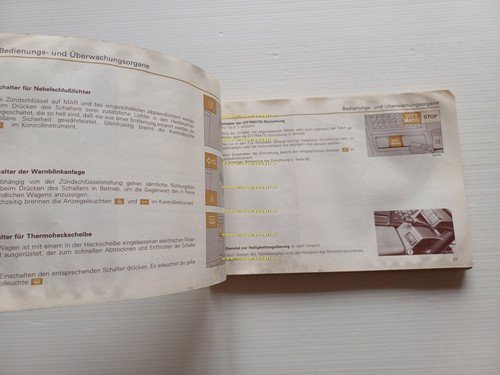 Fiat Regata 1983 manuale uso manutenzione originale TESTO TEDESCO