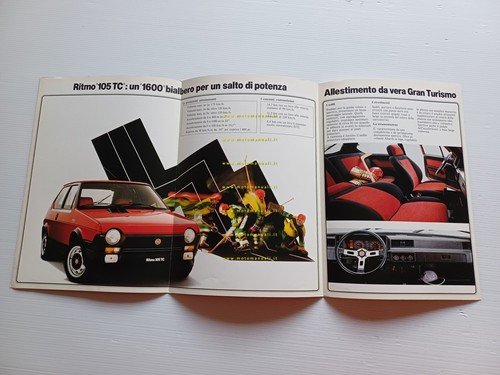 Fiat Ritmo 105 TC 1981 depliant italiano originale