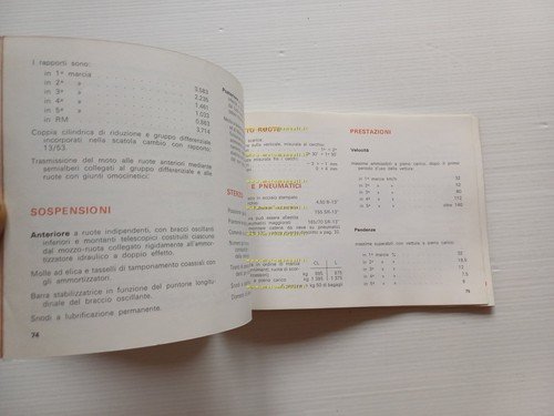 Fiat Ritmo Diesel 1980 manuale uso manutenzione originale italiano