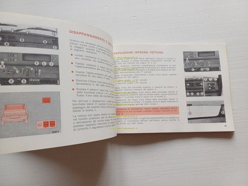 Fiat Ritmo Diesel 1980 manuale uso manutenzione originale italiano