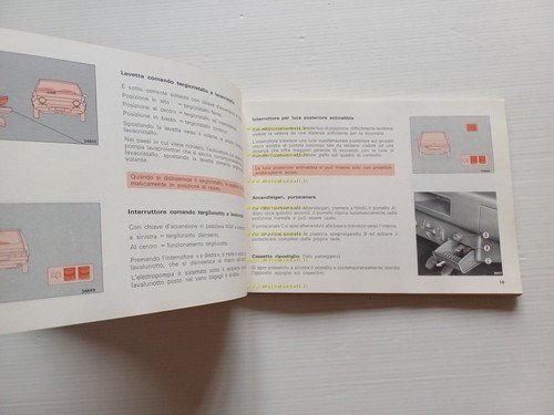 Fiat Ritmo Diesel 1980 manuale uso manutenzione originale italiano