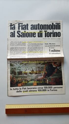 Fiat Salone Torino 1963 rivista originale